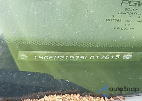 2005 Honda Civic Ex z USA, uszkodzony, nr VIN 1HGEM21975L017615